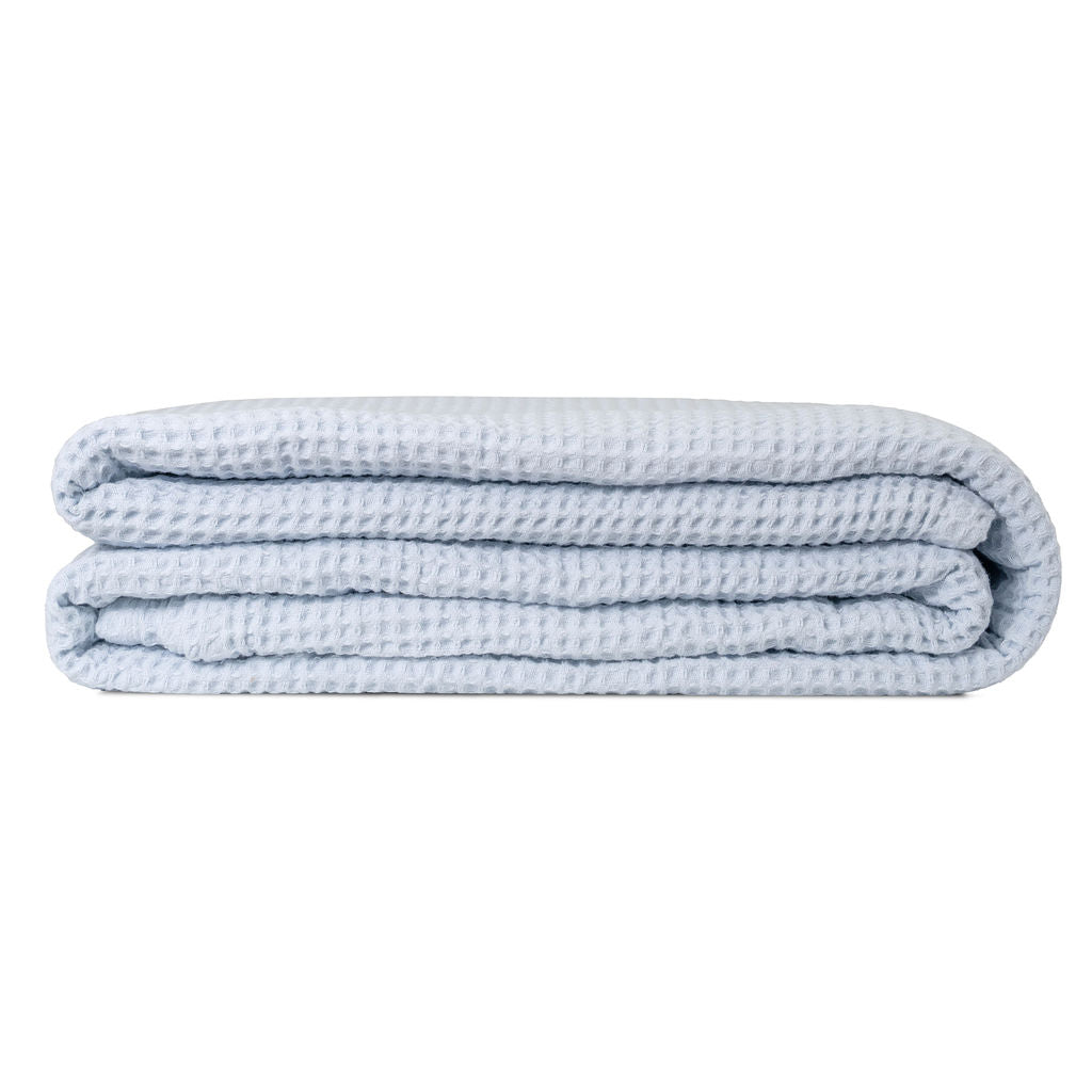 Cotton waffle weave throw blanket, 60 x 50 inches