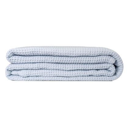 Cotton waffle weave throw blanket, 60 x 50 inches