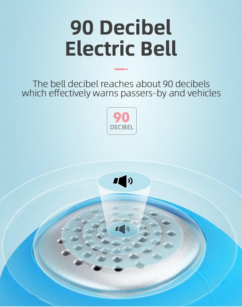 Lightweight Portable Bicycle Bell Electric Horn Mountain Bike Bell Accessories 90dB Cycling Handlebar Silica Gel Shell Electric Cycling Bells Water Resistant Cycling Bells Horn Loud Bicycle Horns Bicycle AccessoriesST90SP876BVETorqelo.com