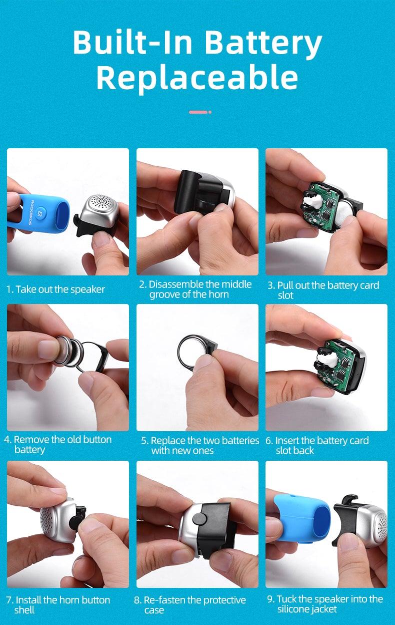 Lightweight Portable Bicycle Bell Electric Horn Mountain Bike Bell Accessories 90dB Cycling Handlebar Silica Gel Shell Electric Cycling Bells Water Resistant Cycling Bells Horn Loud Bicycle Horns Bicycle AccessoriesST90SP876BVETorqelo.com