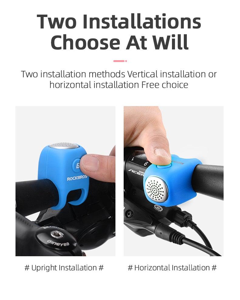 Lightweight Portable Bicycle Bell Electric Horn Mountain Bike Bell Accessories 90dB Cycling Handlebar Silica Gel Shell Electric Cycling Bells Water Resistant Cycling Bells Horn Loud Bicycle Horns Bicycle AccessoriesST90SP876BVETorqelo.com