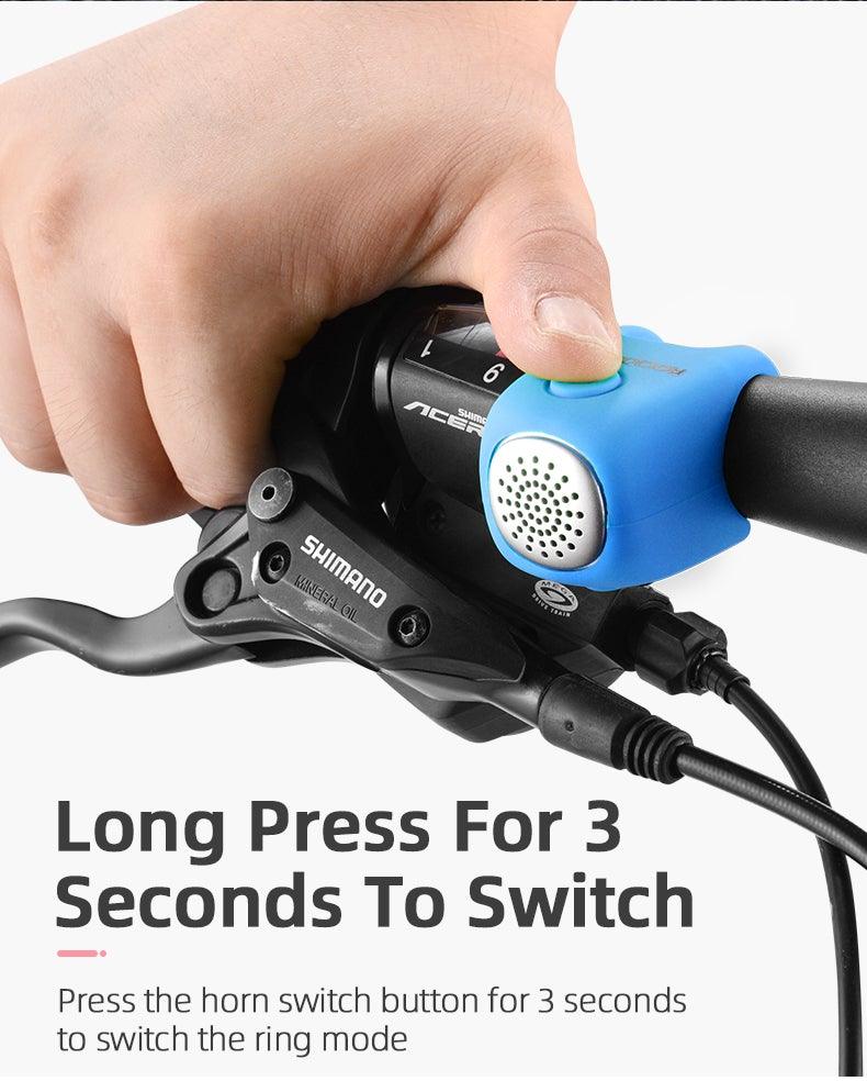 Lightweight Portable Bicycle Bell Electric Horn Mountain Bike Bell Accessories 90dB Cycling Handlebar Silica Gel Shell Electric Cycling Bells Water Resistant Cycling Bells Horn Loud Bicycle Horns Bicycle AccessoriesST90SP876BVETorqelo.com
