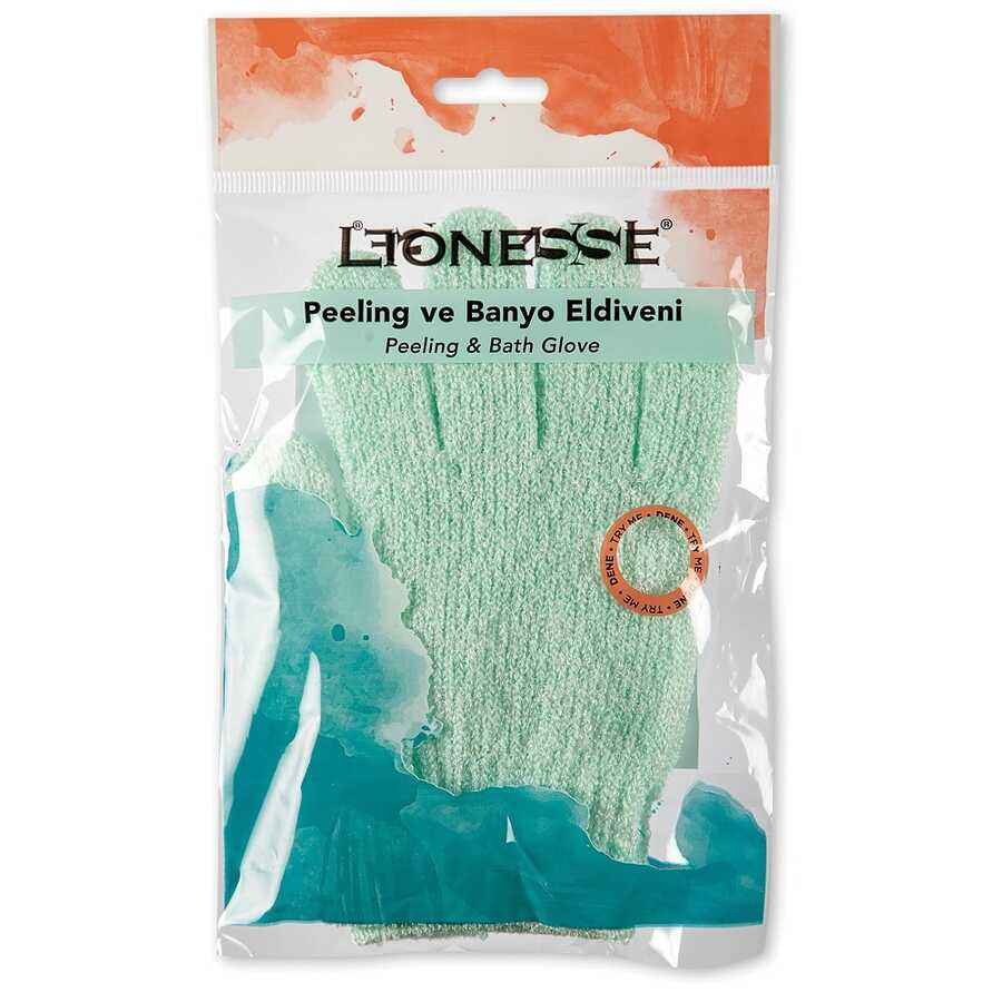 Lionesse Bath Glove 206 Exfoliating Shower Mitt for Smooth Skin by Beauty Care Bag