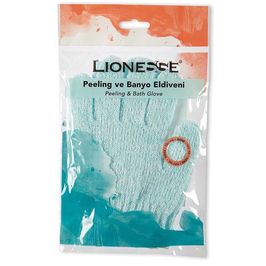 Lionesse Bath Glove 206 Exfoliating Shower Mitt for Smooth Skin by Beauty Care Bag