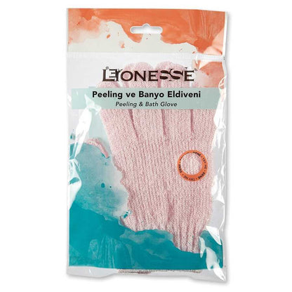 Lionesse Bath Glove 206 Exfoliating Shower Mitt for Smooth Skin by Beauty Care Bag