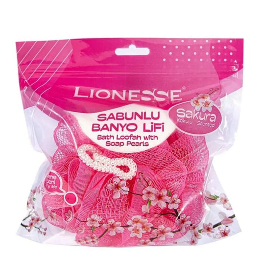 Lionesse Sakura Soap Infused Bath Sponge 956 by Beauty Care Bag