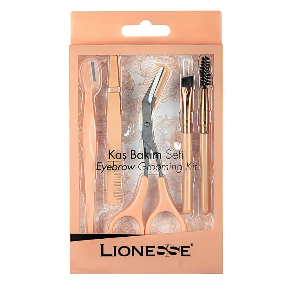Lionesse E-333 Eyebrow Care Set for Grooming & Shaping by Beauty Care Bag