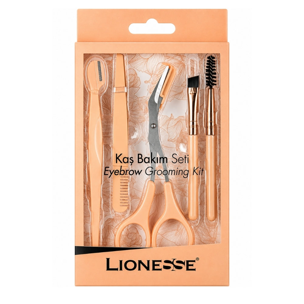 Lionesse E-333 Eyebrow Care Set for Grooming & Shaping by Beauty Care Bag