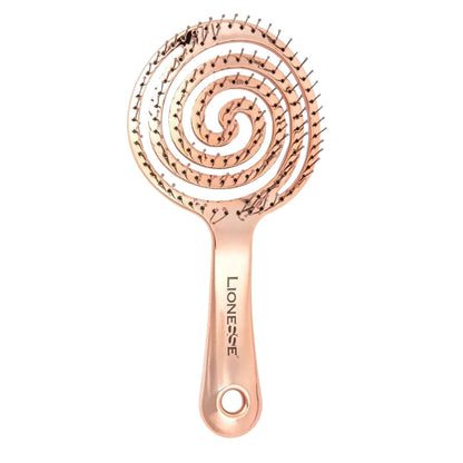 Lionesse Maze 8592 Rose Round Hair Brush for Volume by Beauty Care Bag