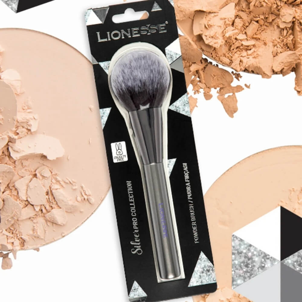 Lionesse Silver Collection Powder Brush 5138 by Beauty Care Bag