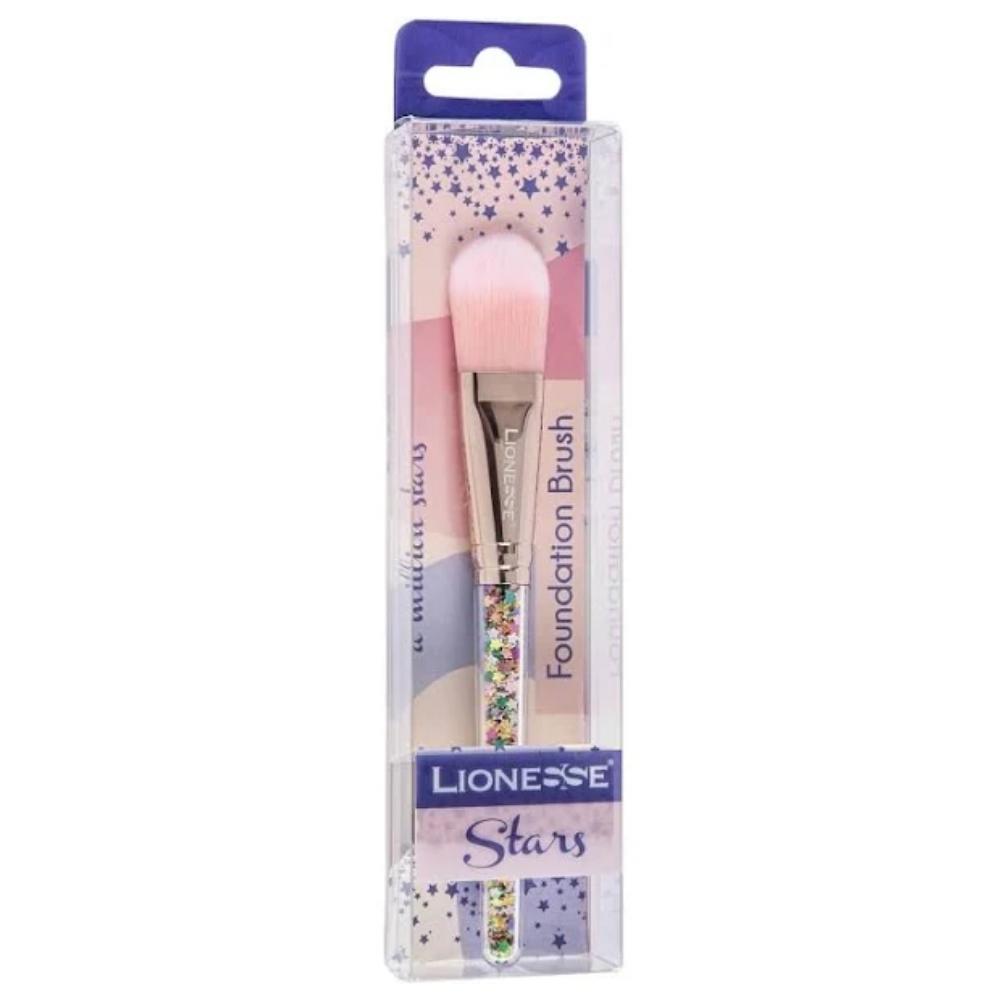 Lionesse Star Foundation Brush 4112 for Smooth Application by Beauty Care Bag