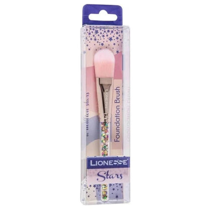Lionesse Star Foundation Brush 4112 for Smooth Application by Beauty Care Bag