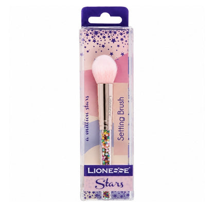 Lionesse Star Setting Brush 4114 for Flawless Makeup by Beauty Care Bag