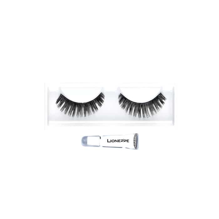 Lionesse False Eyelashes NE 718 for Volume & Definition 1 Pair by Beauty Care Bag
