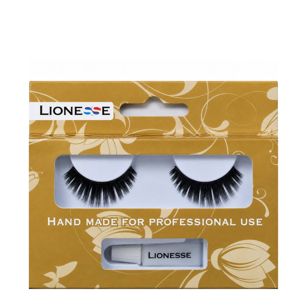 Lionesse False Eyelashes NE 718 for Volume & Definition 1 Pair by Beauty Care Bag