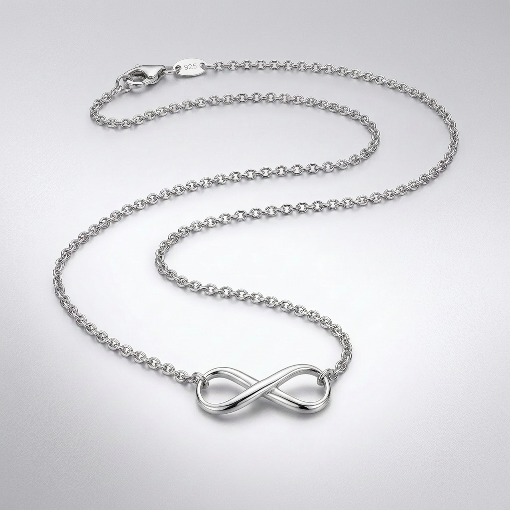 Sterling Silver Infinity Symbol Necklace by Avera Group