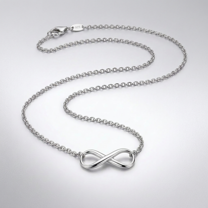 Sterling Silver Infinity Symbol Necklace by Avera Group