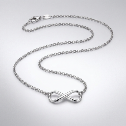 Sterling Silver Infinity Symbol Necklace by Avera Group