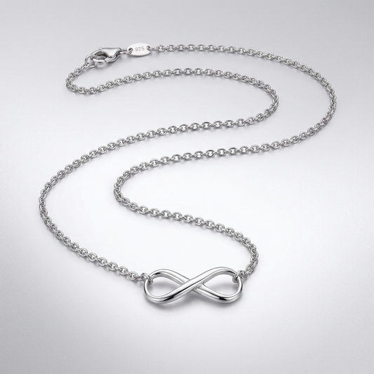 Sterling Silver Infinity Symbol Necklace by Avera Group