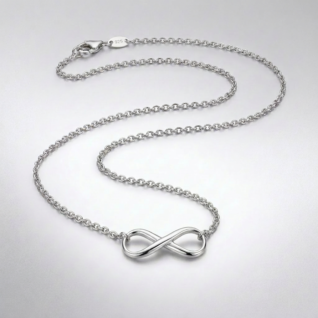Sterling Silver Infinity Symbol Necklace by Avera Group