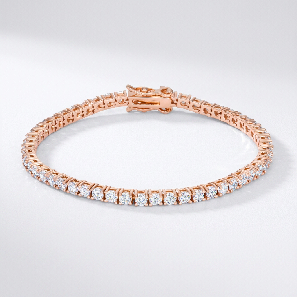 5.75 ct cubic zirconia tennis bracelet by Avera Group, additional view