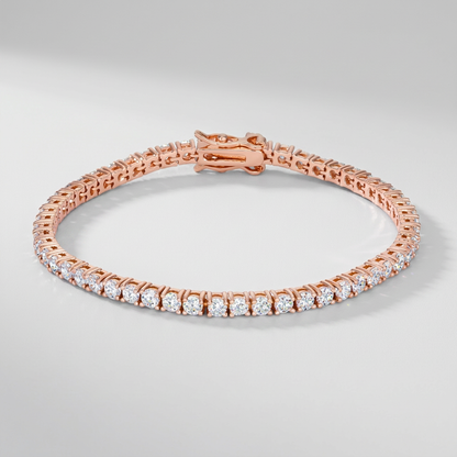 5.75 ct cubic zirconia tennis bracelet by Avera Group, detail image