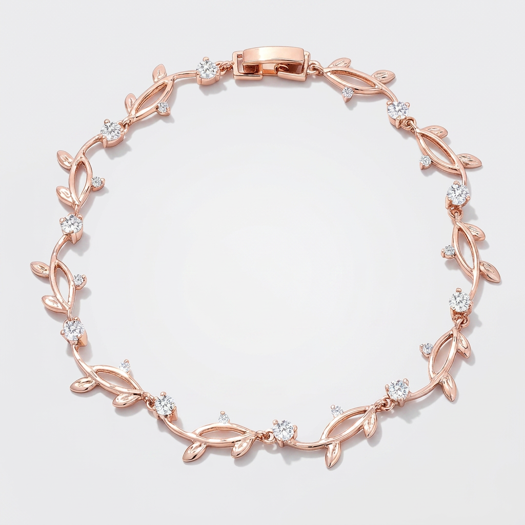 Cubic Zirconia Vine Bracelet by Avera Group