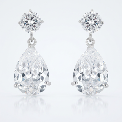 Shimmering CZ Earrings by Avera Group