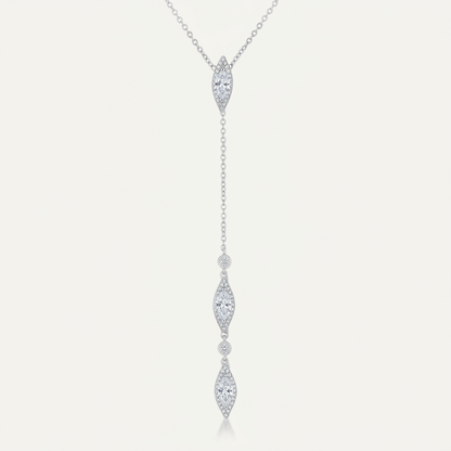 Avera Carmela 0.6ct Cubic Zirconia Classic Drop Lariat Necklace by Avera Group