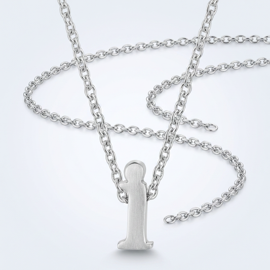 Avera Finish Initial I Pendant Sterling Silver Letter Charm by Avera Group