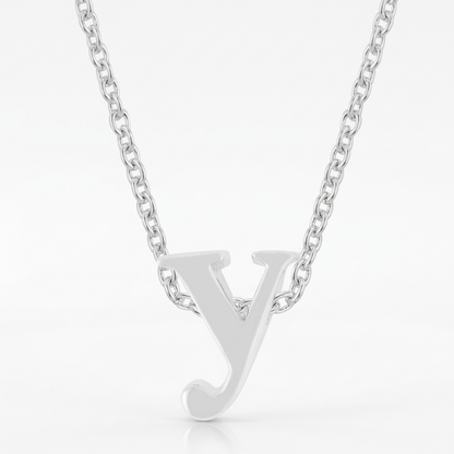 Avera Finish Initial Y Pendant Sterling Silver Necklace by Avera Group