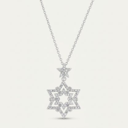 Avera Stella 0.3ct Cubic Zirconia Star Drop Necklace by Avera Group