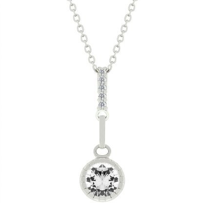 Avera Minimalist Teardrop Pendant Necklace in Sterling Silver by Avera Group