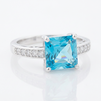 Avera Princess Bella Statement Ring in Turquoise and Aqua by Avera Group