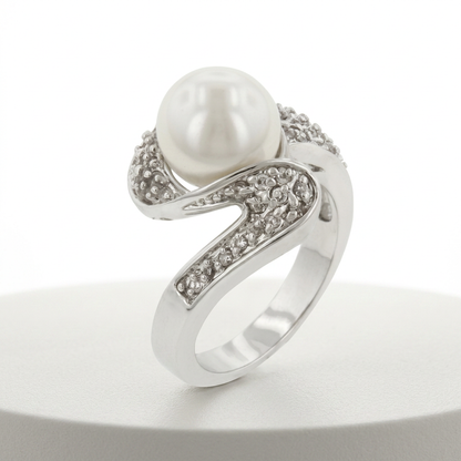 Avera Triton Pearl Ring In Sterling Silver by Avera Group