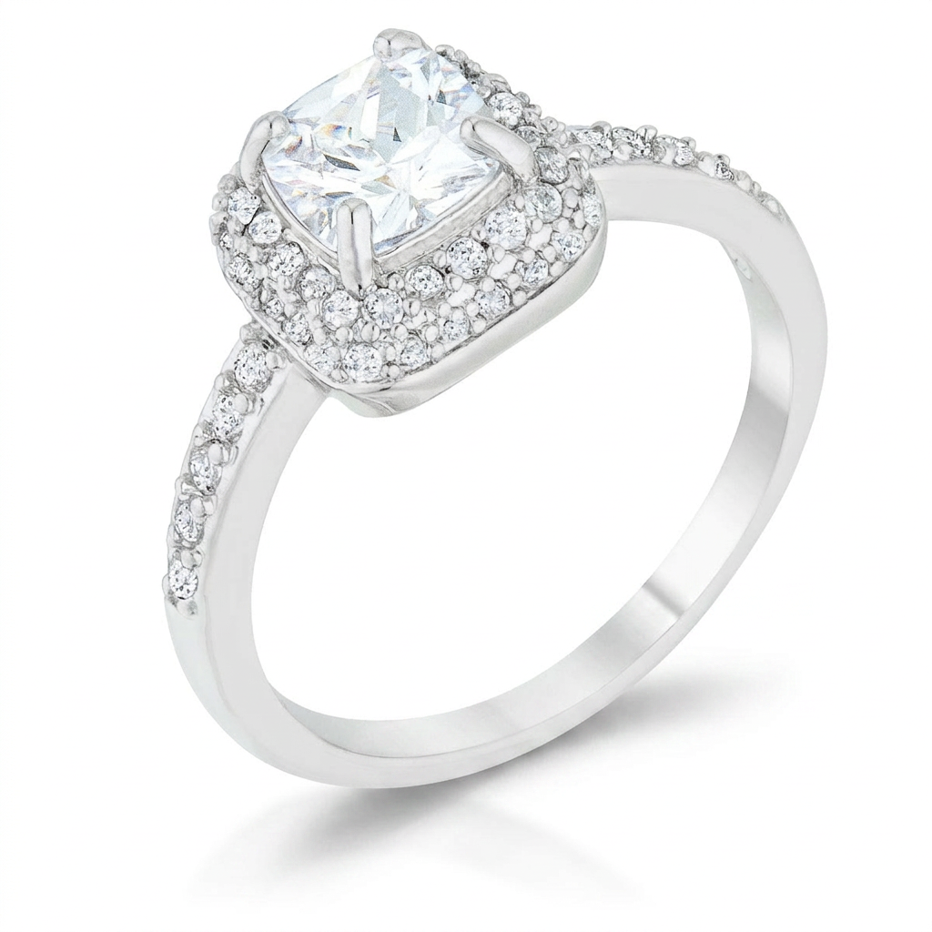 Avera Serena 1.5ct Cubic Zirconia Art Deco Ring by Avera Group