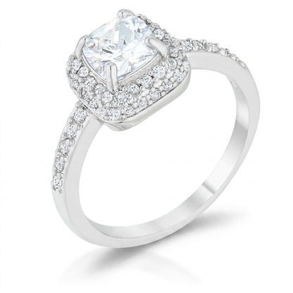 Avera Serena 1.5ct Cubic Zirconia Art Deco Ring by Avera Group