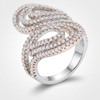 Avera Serina 1ct Cubic Zirconia Pave Circle Ring by Avera Group