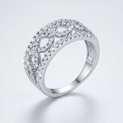 Avera Rina 0.5ct Cubic Zirconia Contemporary Band Ring by Avera Group