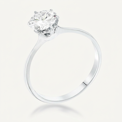 Avera 1 Carat Single Stone Cz Classic Solitaire Ring by Avera Group