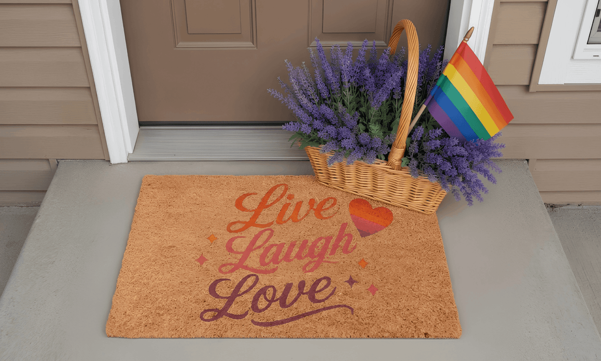 Live Laugh Love Coir MatTorqelo.com