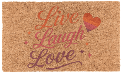 Live Laugh Love Coir MatTorqelo.com