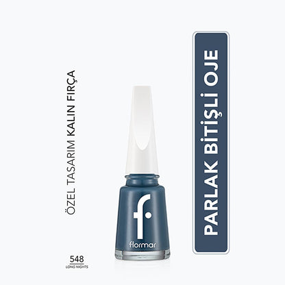 Flormar Nail Enamel Highly Pigmented Nail Polish - Long Lasting & Nourishing Nail Polish by Beauty Care Bag