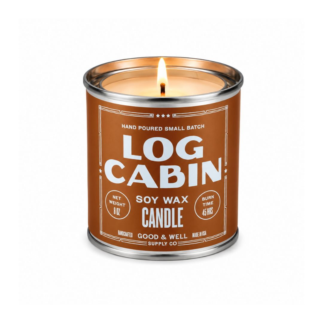 Log Cabin Soy Candle by Good & Well Supply Co.