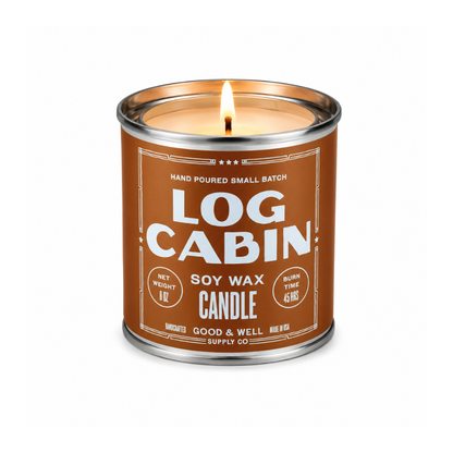 Log Cabin Soy Candle by Good & Well Supply Co.