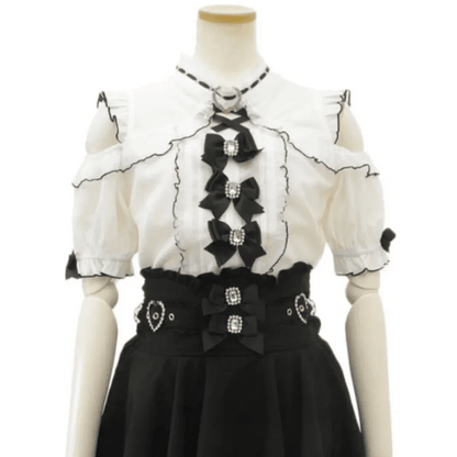 Lolita Lace Bow Off Shoulder BlouseShirts & BlousesTorqelo.com