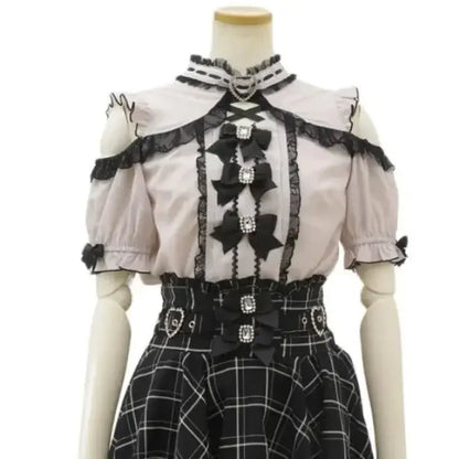 Lolita Lace Bow Off Shoulder BlouseShirts & BlousesTorqelo.com