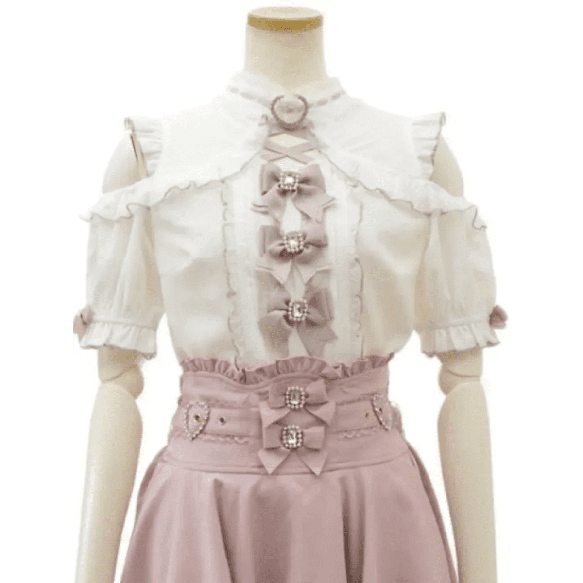 Lolita Lace Bow Off Shoulder BlouseShirts & BlousesTorqelo.com
