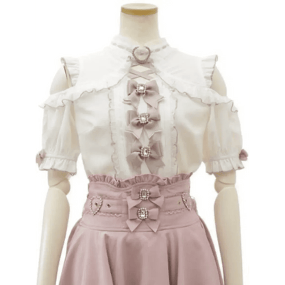 Lolita Lace Bow Off Shoulder BlouseShirts & BlousesTorqelo.com