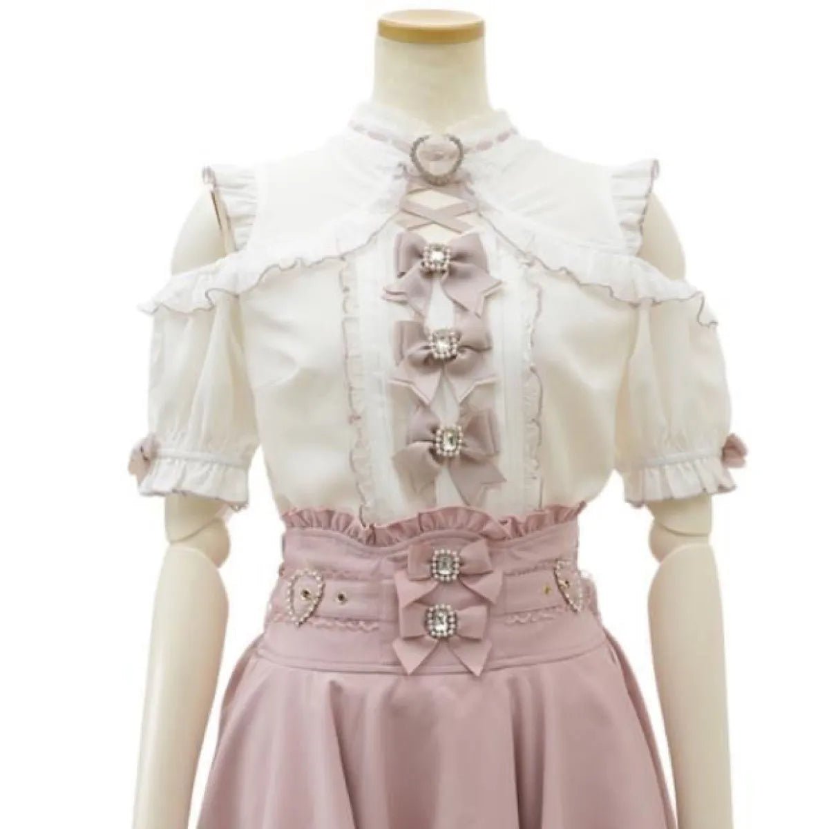 Lolita Lace Bow Off Shoulder BlouseShirts & BlousesTorqelo.com